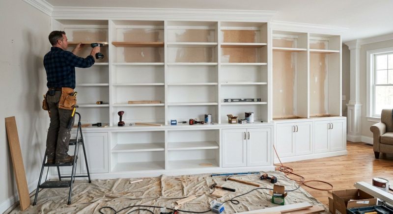 Builtin Cabinets Installation in Raleigh, NC